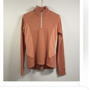 Orange Women’s size Medium Quarter-Zip Pullover, Narragansett Traders